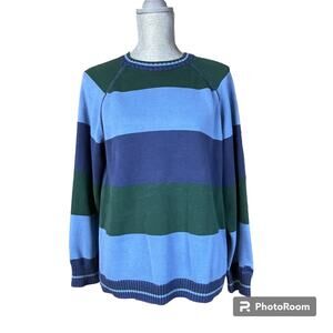 Tommy Hilfiger Bold Stripe Pullover Sweater size Mens M